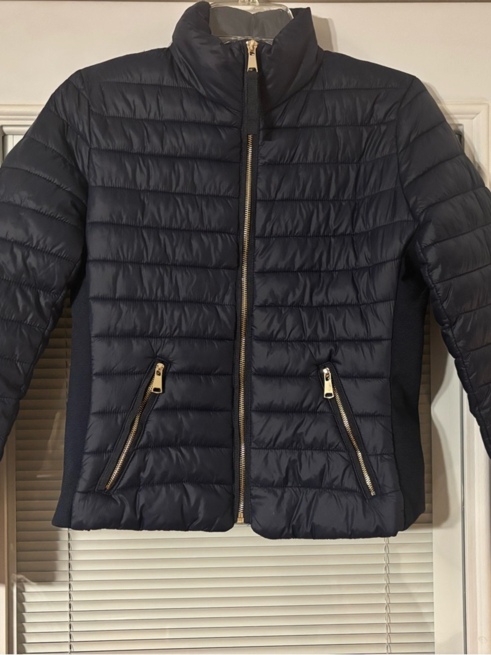 Love Tree Navy Packable Quilted Jacket